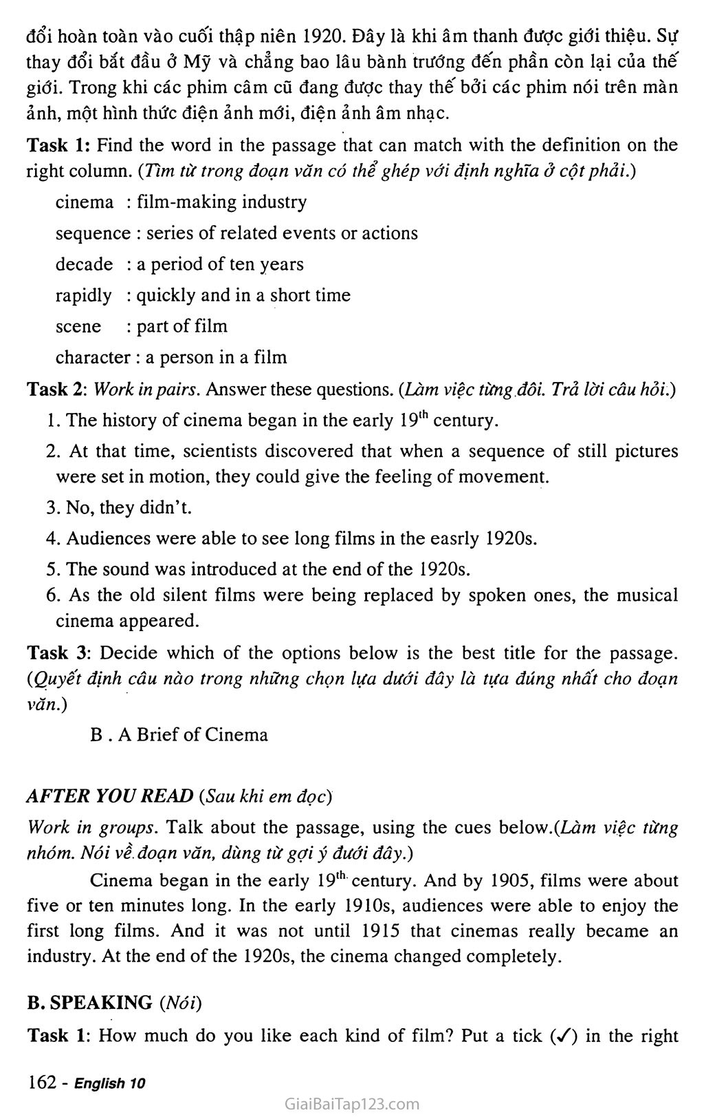 Unit 13: Films and Cinema trang 8
