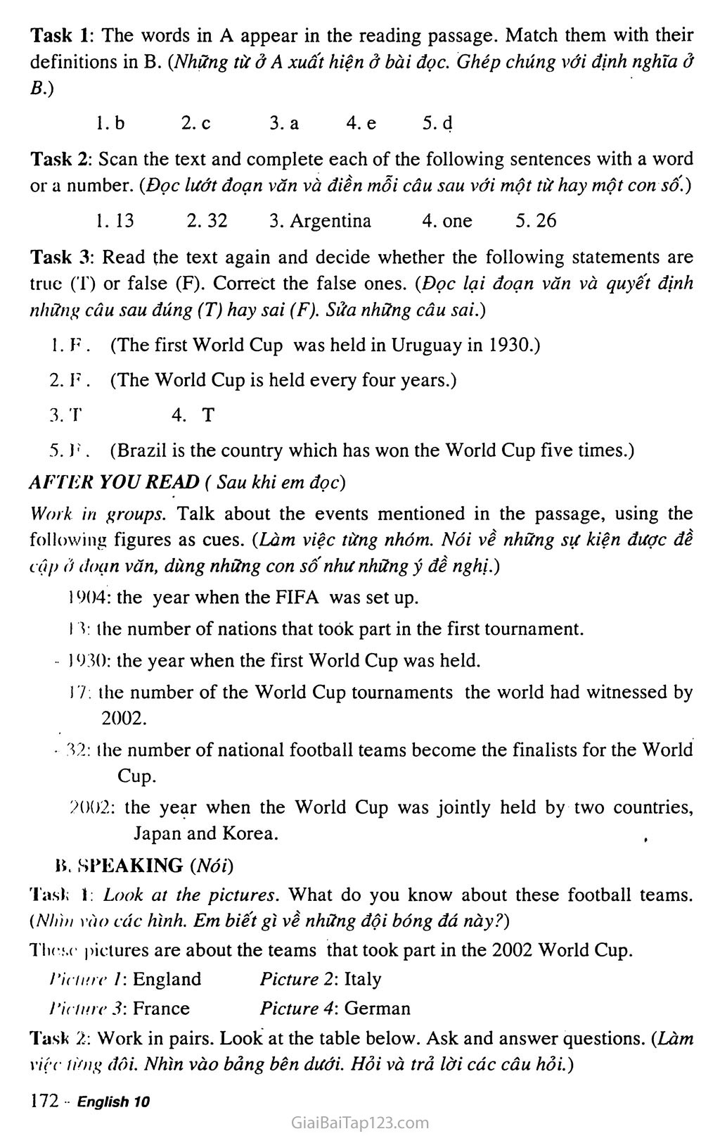Unit 14: The World Cup trang 5