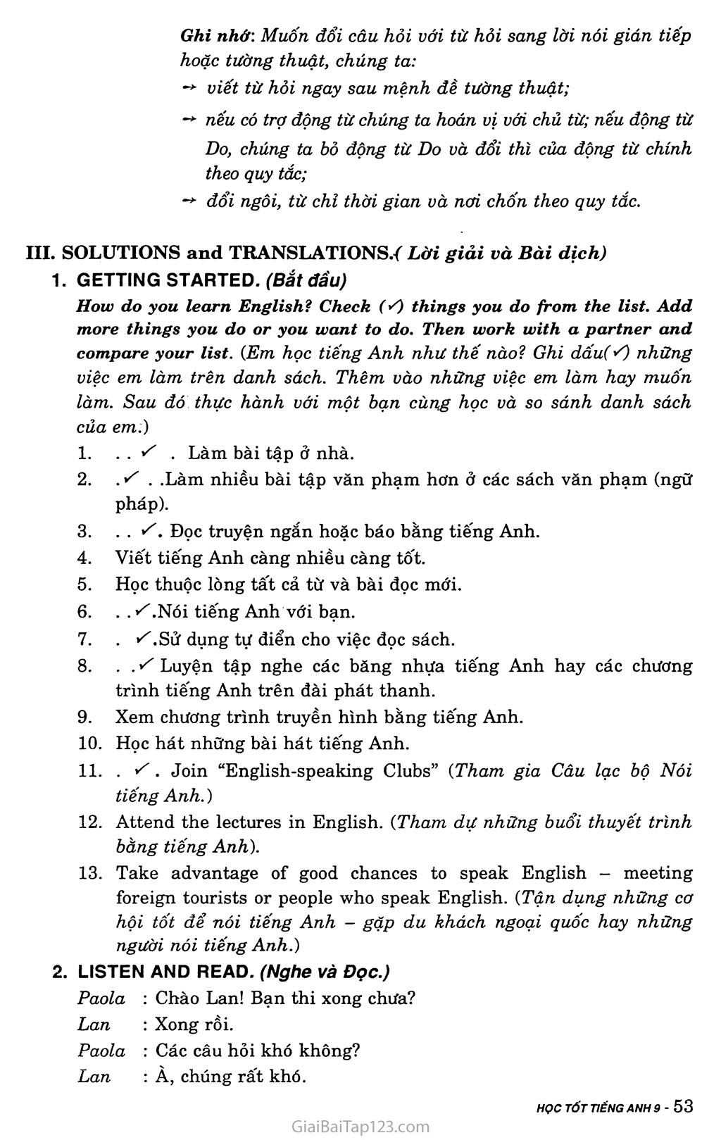 Unit 4: Learning a Foreign Language trang 11