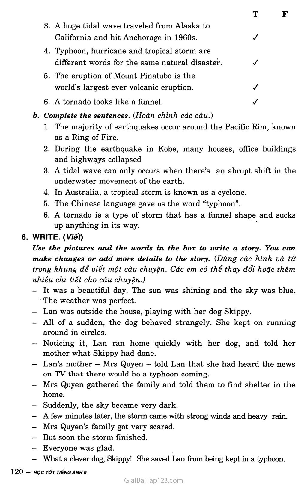 Unit 9: Natural Disasters trang 9