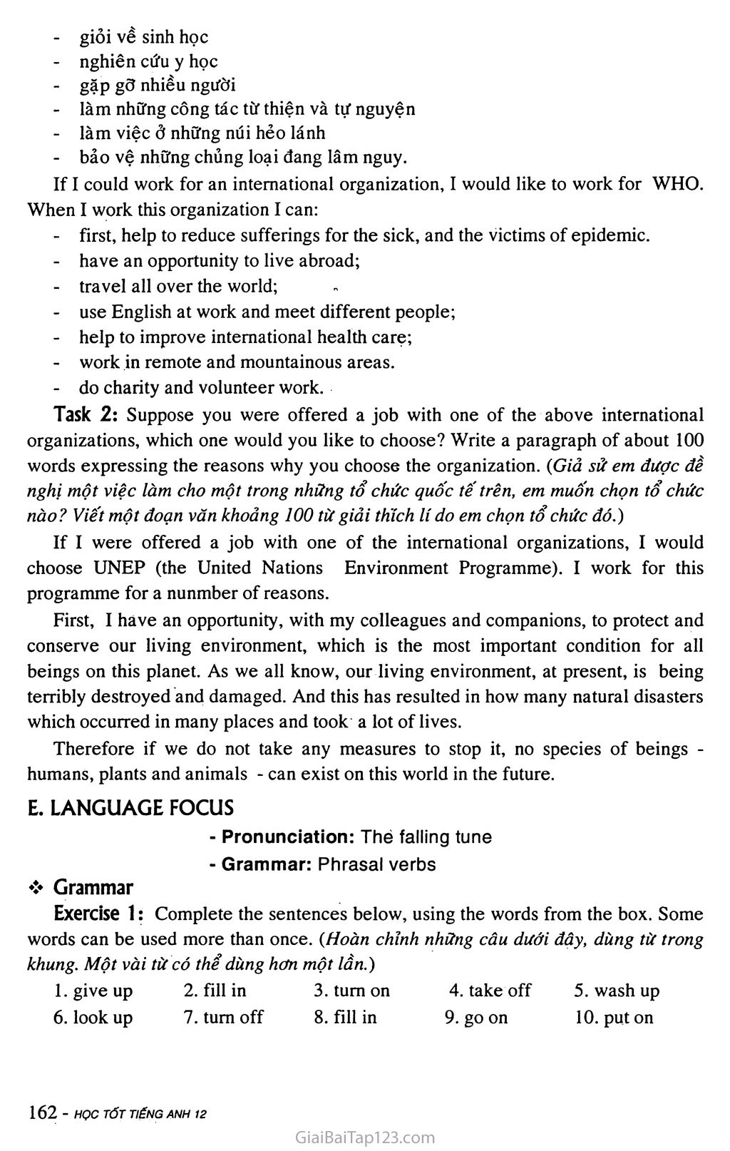 Unit 14: INTERNATIONAL ORGANIZATIONS trang 9