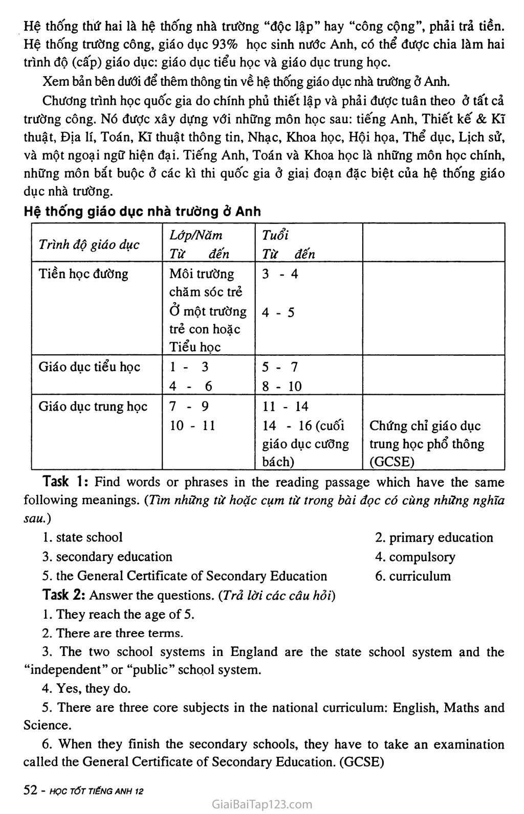 Unit 4: SCHOOL EDUCATION SYSTEM trang 8