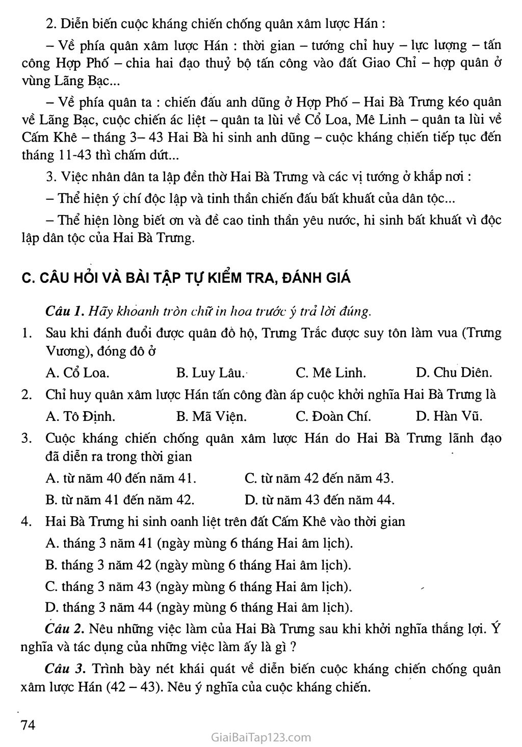 Bài 18: Trưng Vương và cuộc kháng chiến chống quân xâm lược Hán trang 3