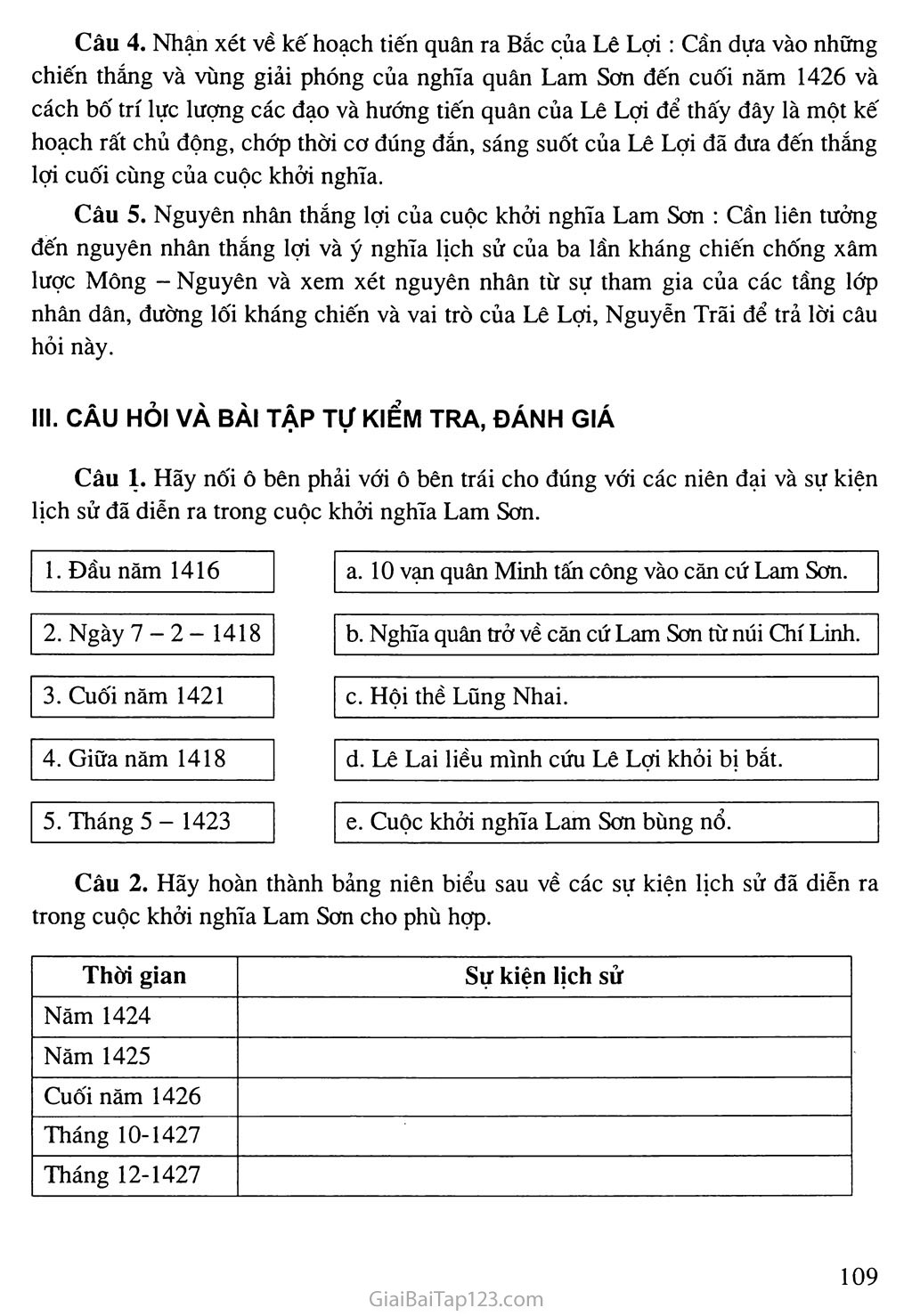 Bài 19: Cuộc khởi nghĩa Lam Sơn (1418 - 1427) trang 5
