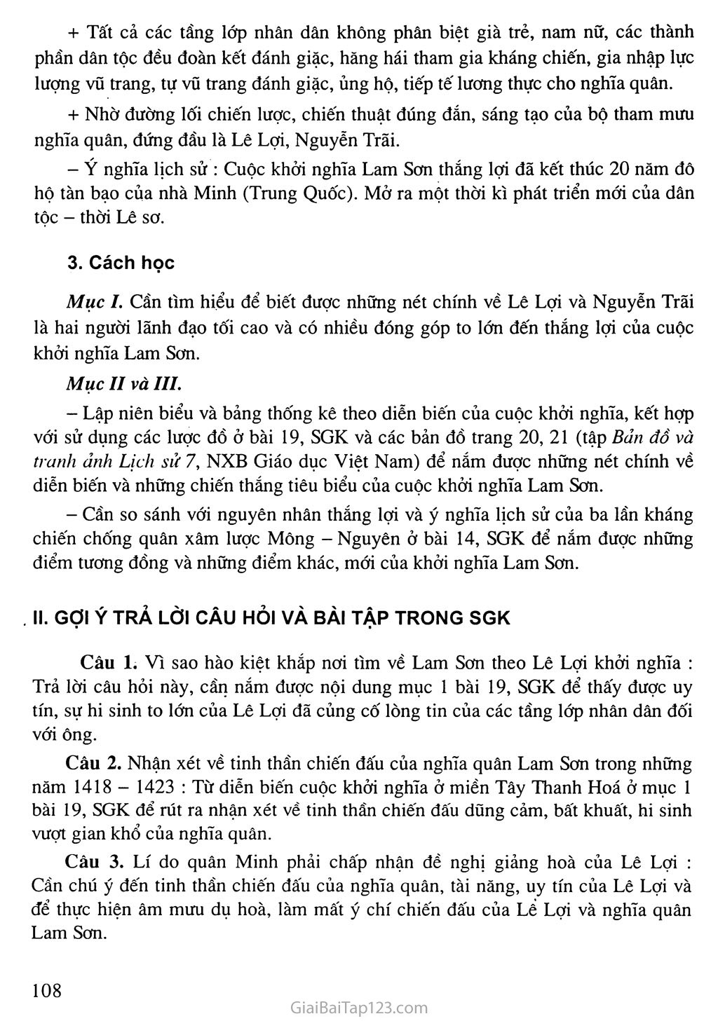 Bài 19: Cuộc khởi nghĩa Lam Sơn (1418 - 1427) trang 4