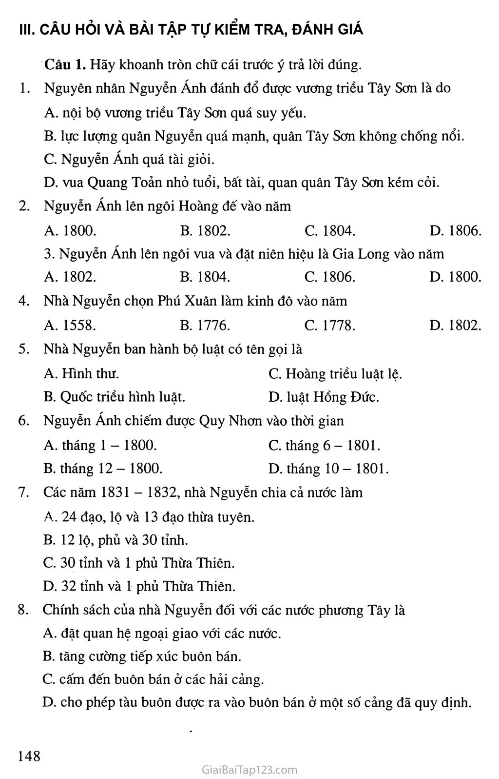 Bài 27: Chế độ phong kiến nhà Nguyễn trang 6
