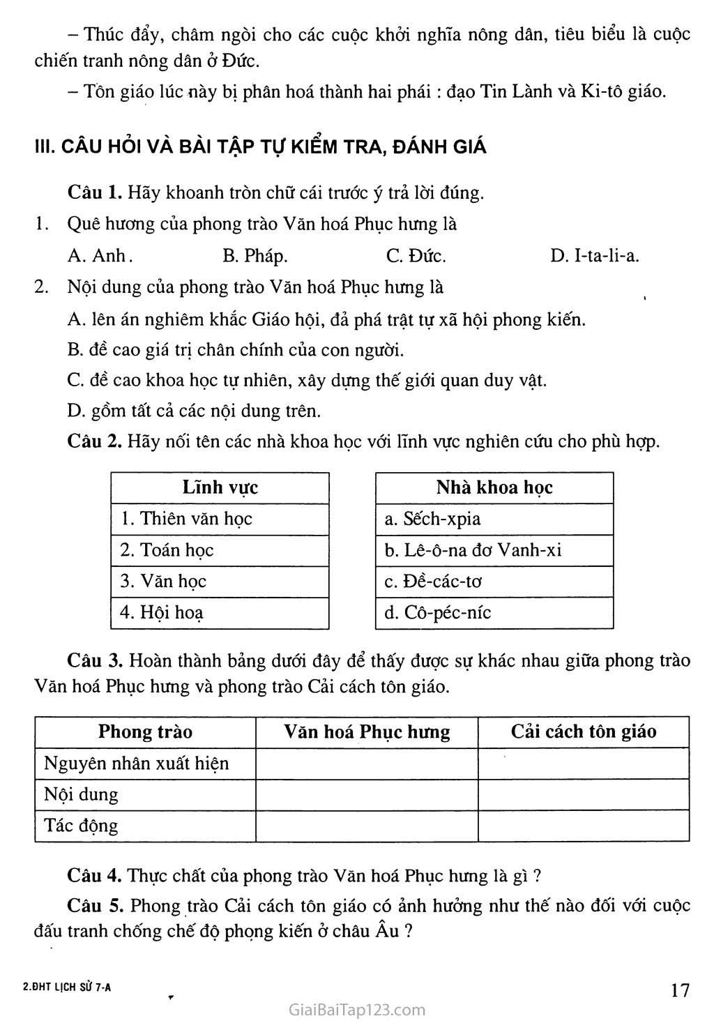 Bài 3: Cuộc đấu tranh của giai cấp tư sản chống phong kiến thời hậu kì trung đại ở châu Âu trang 4