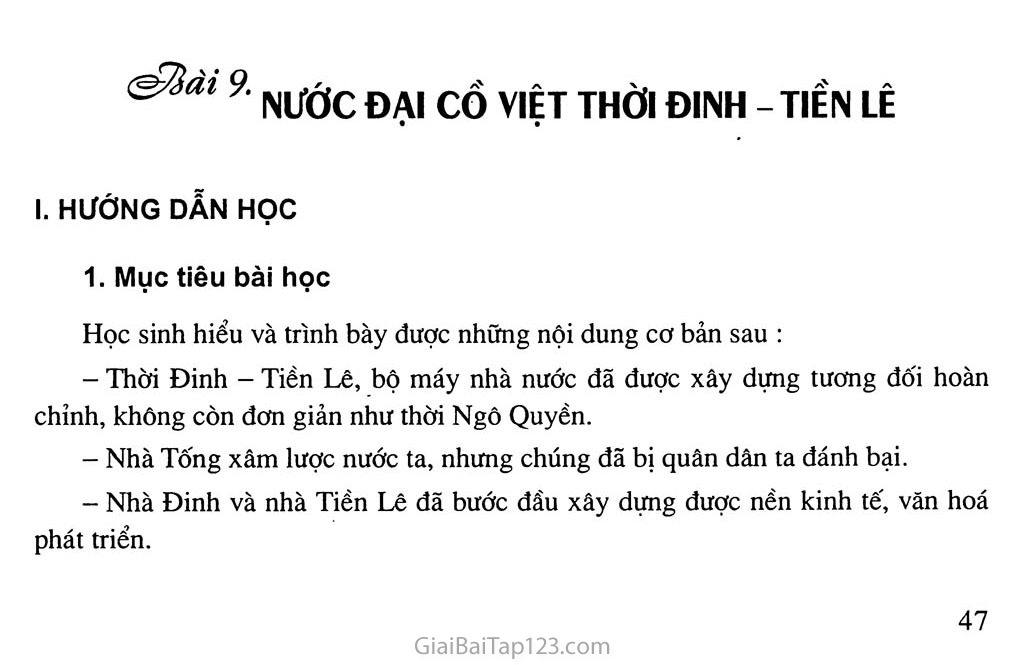 Bài 9: Nước Đại Cồ Việt thời Đinh - Tiền Lê trang 1
