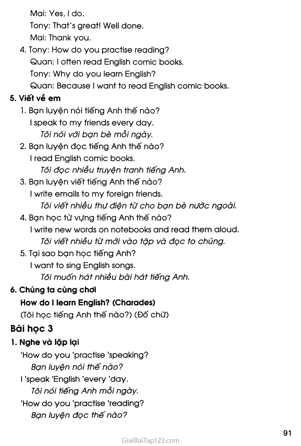 UNIT 7: HOW DO YOU LEARN ENGLISH? trang 11