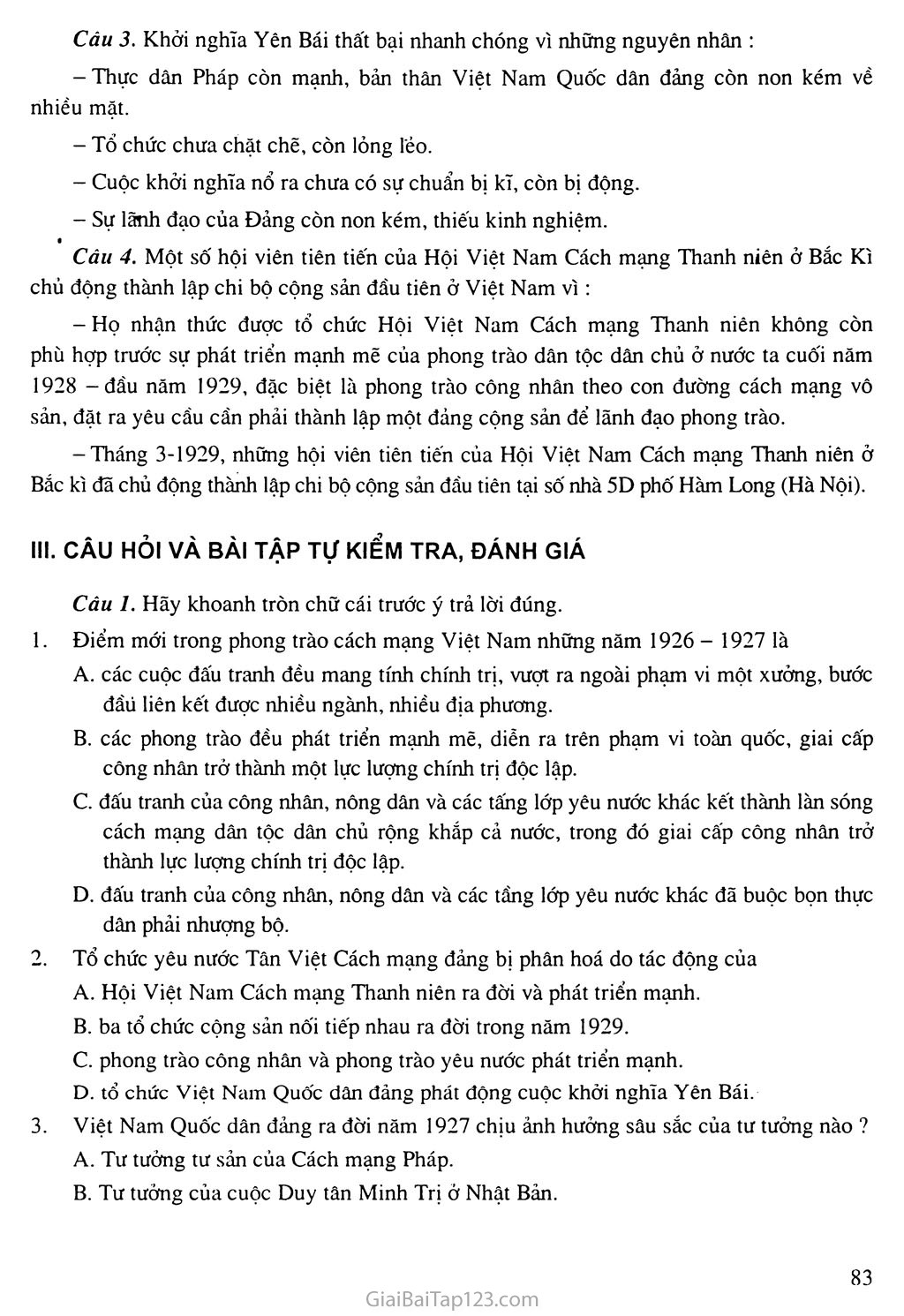 Bài 17: Cách mạng Việt Nam trước khi Đảng Cộng sản ra đời trang 5