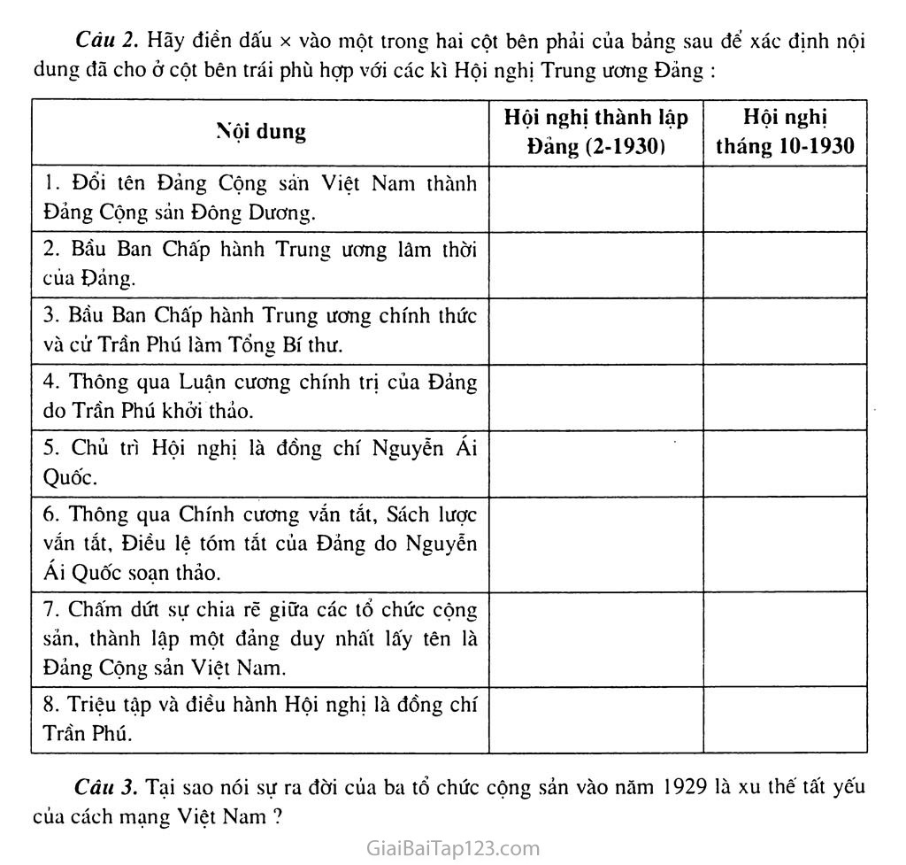 Bài 18: Đảng Cộng sản Việt Nam ra đời trang 6