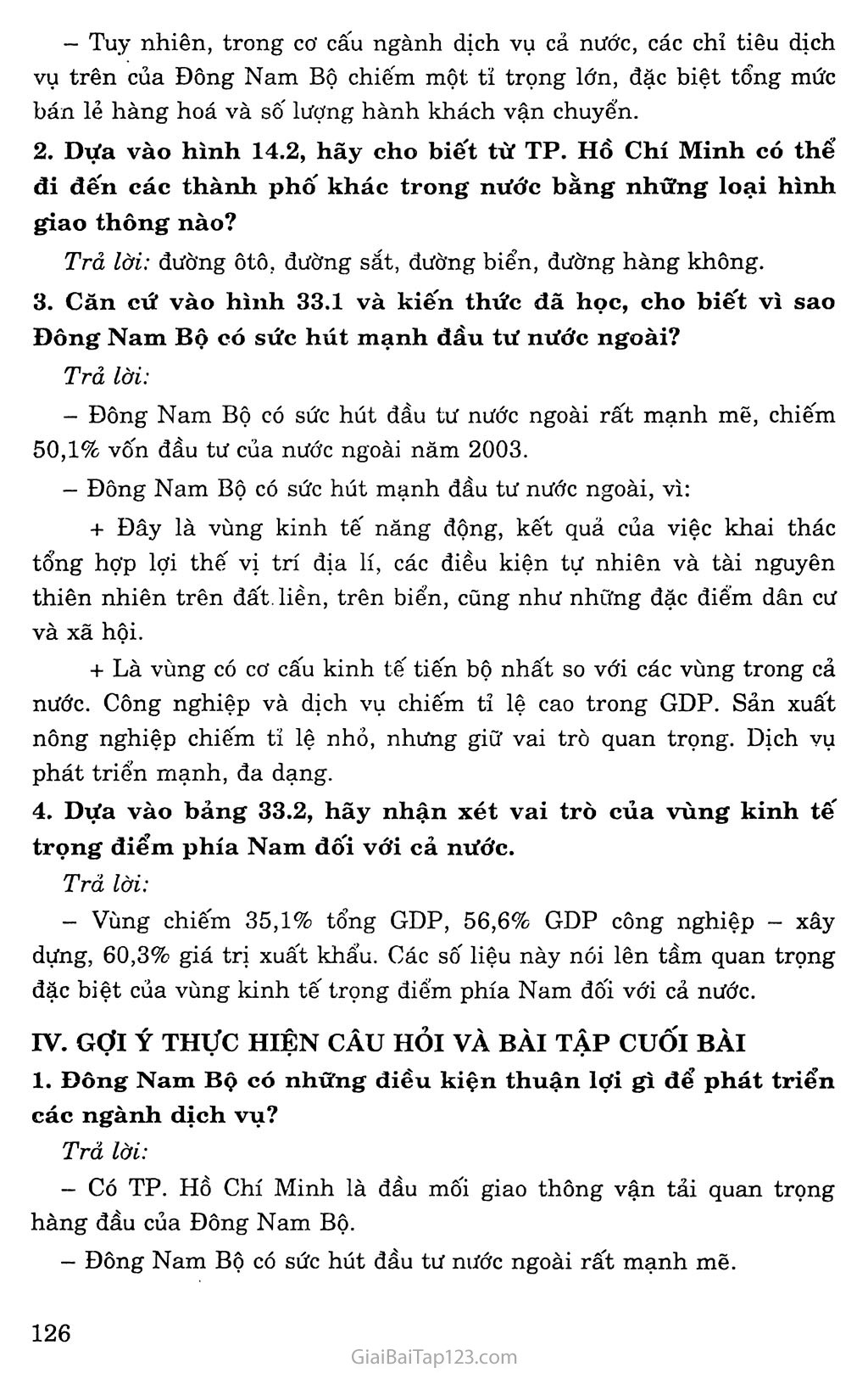 Bài 33: Vùng Đông Nam Bộ (tiếp theo) trang 2