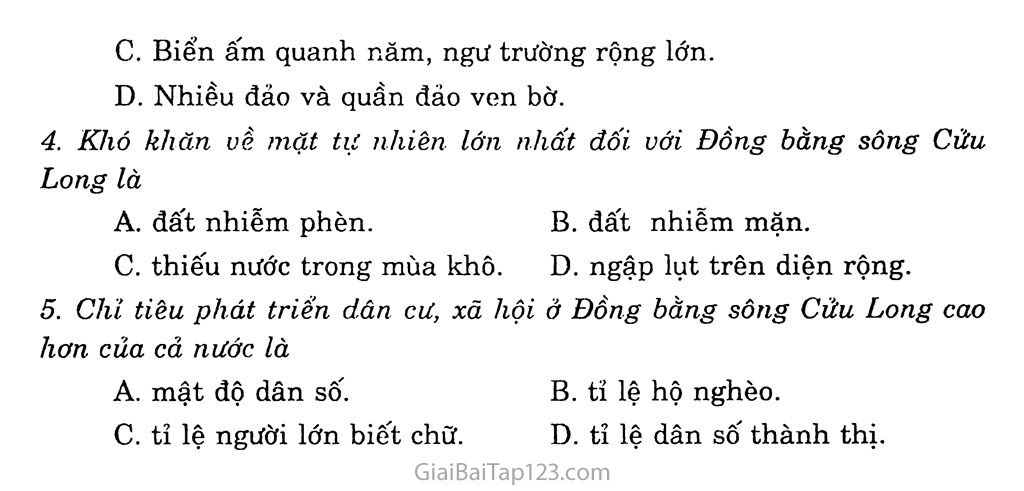 Bài 35: Vùng Đồng bằng sông Cửu Long trang 5