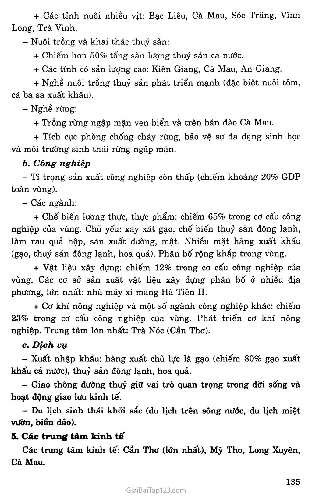 Bài 36: Vùng Đồng bằng sông Cửu Long (tiếp theo) trang 2