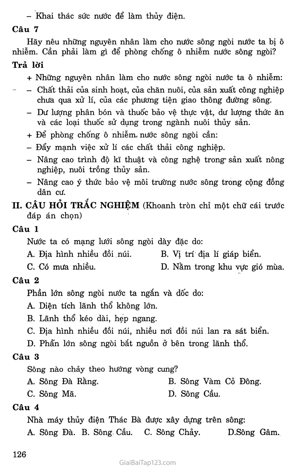 Bài 33: Đặc điểm sông ngòi Việt Nam trang 3