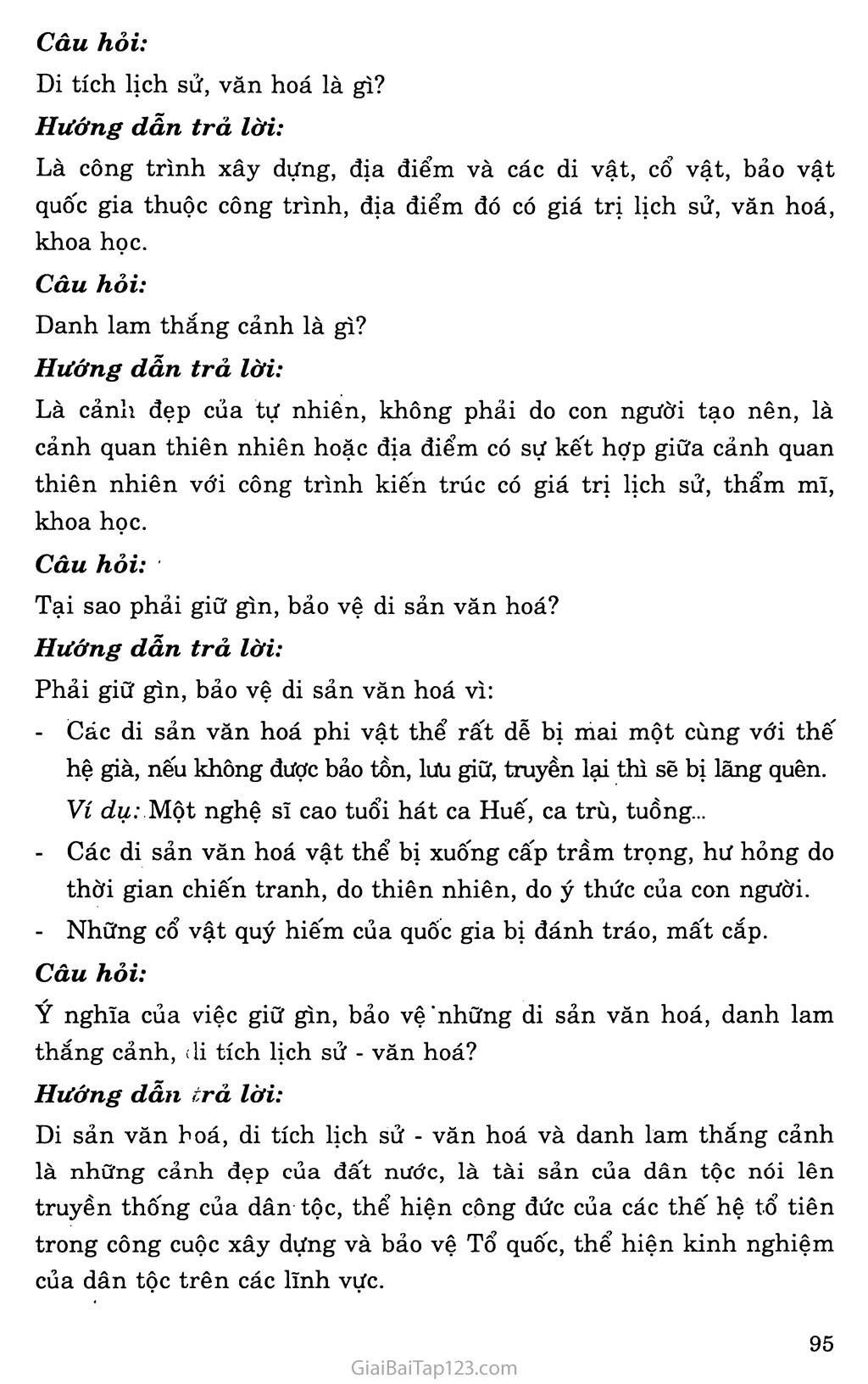Bài 15: Bảo vệ di sản văn hóa trang 5