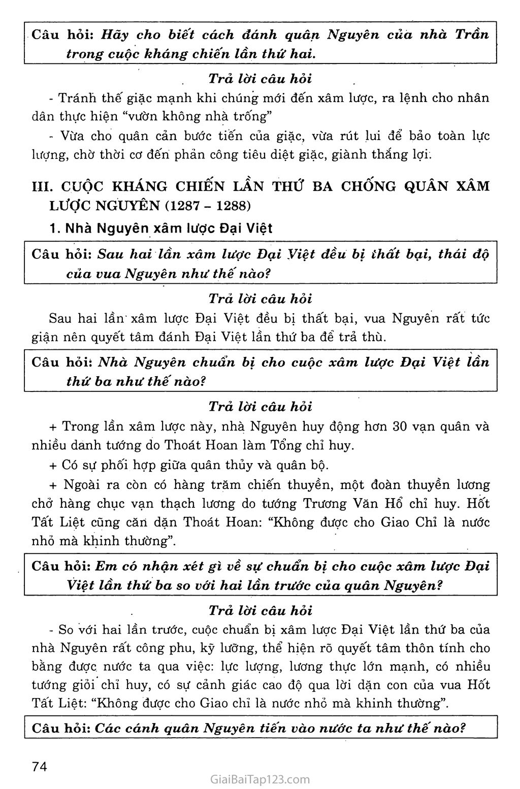 Bài 14: Ba lần kháng chiến chống quân xâm lược Mông - Nguyên (thế kỉ XIII) trang 7