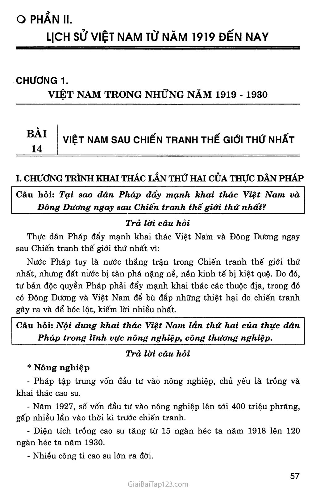 Bài 14: Việt Nam sau Chiến tranh thế giới thứ nhất trang 1
