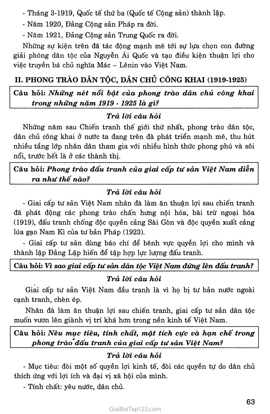 Bài 15: Phong trào cách mạng Việt Nam sau Chiến tranh thế giới thứ nhất (1919 - 1925) trang 2