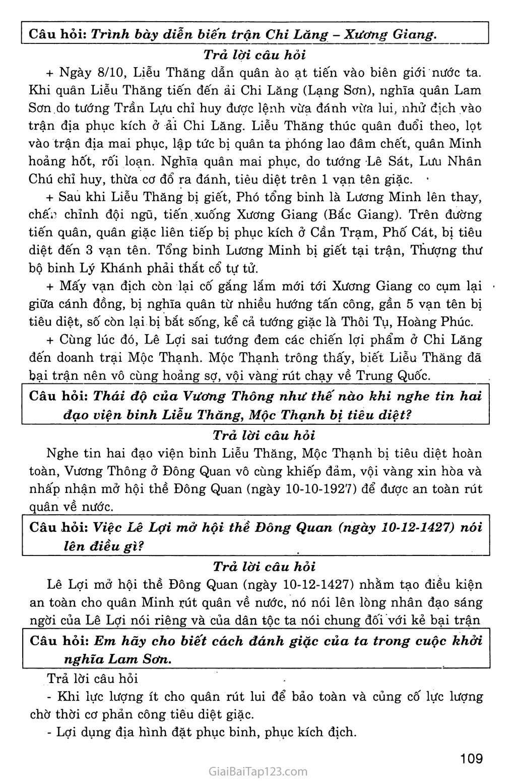 Bài 19: Cuộc khởi nghĩa Lam Sơn (1418 - 1427) trang 8