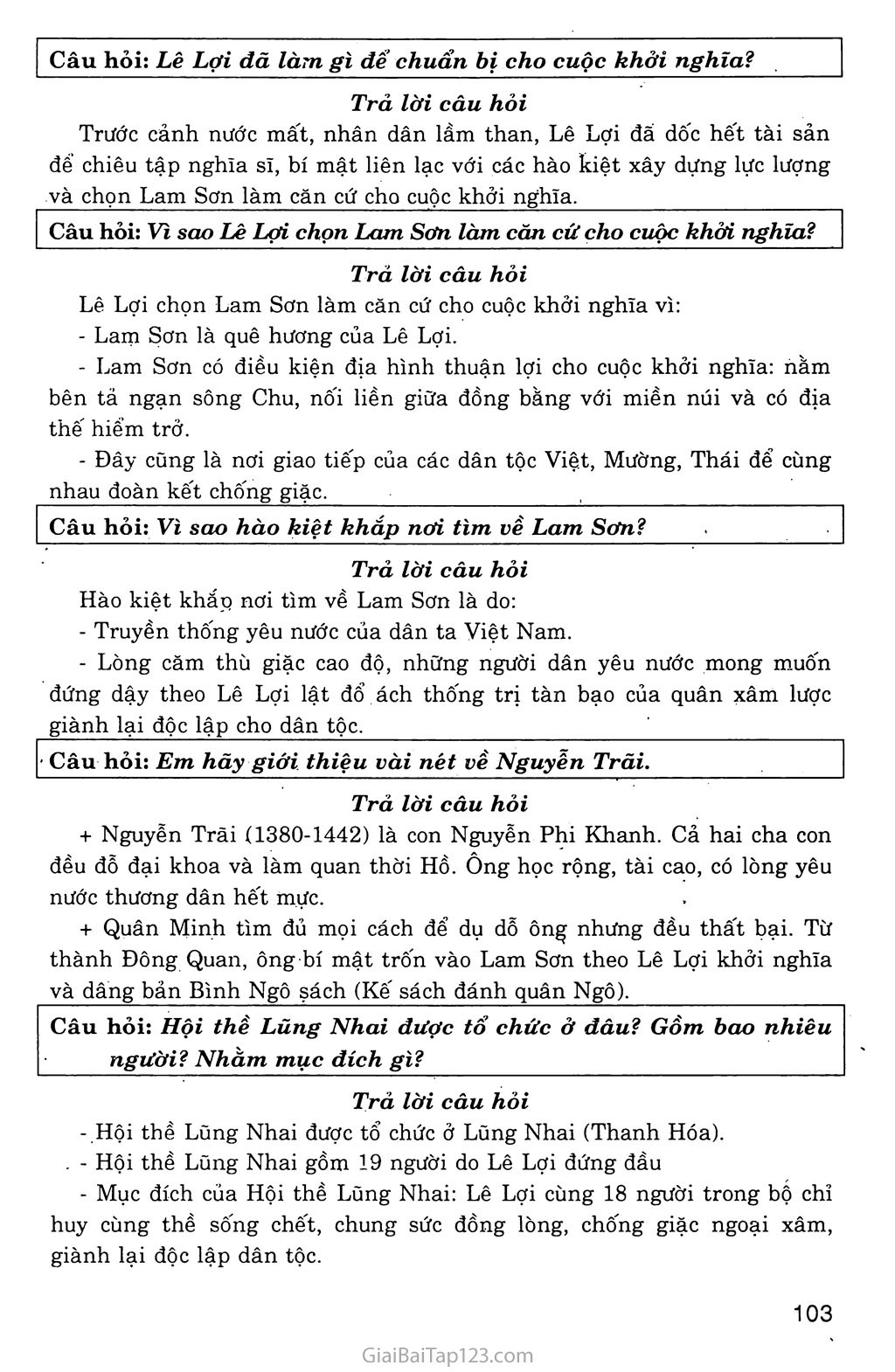 Bài 19: Cuộc khởi nghĩa Lam Sơn (1418 - 1427) trang 2