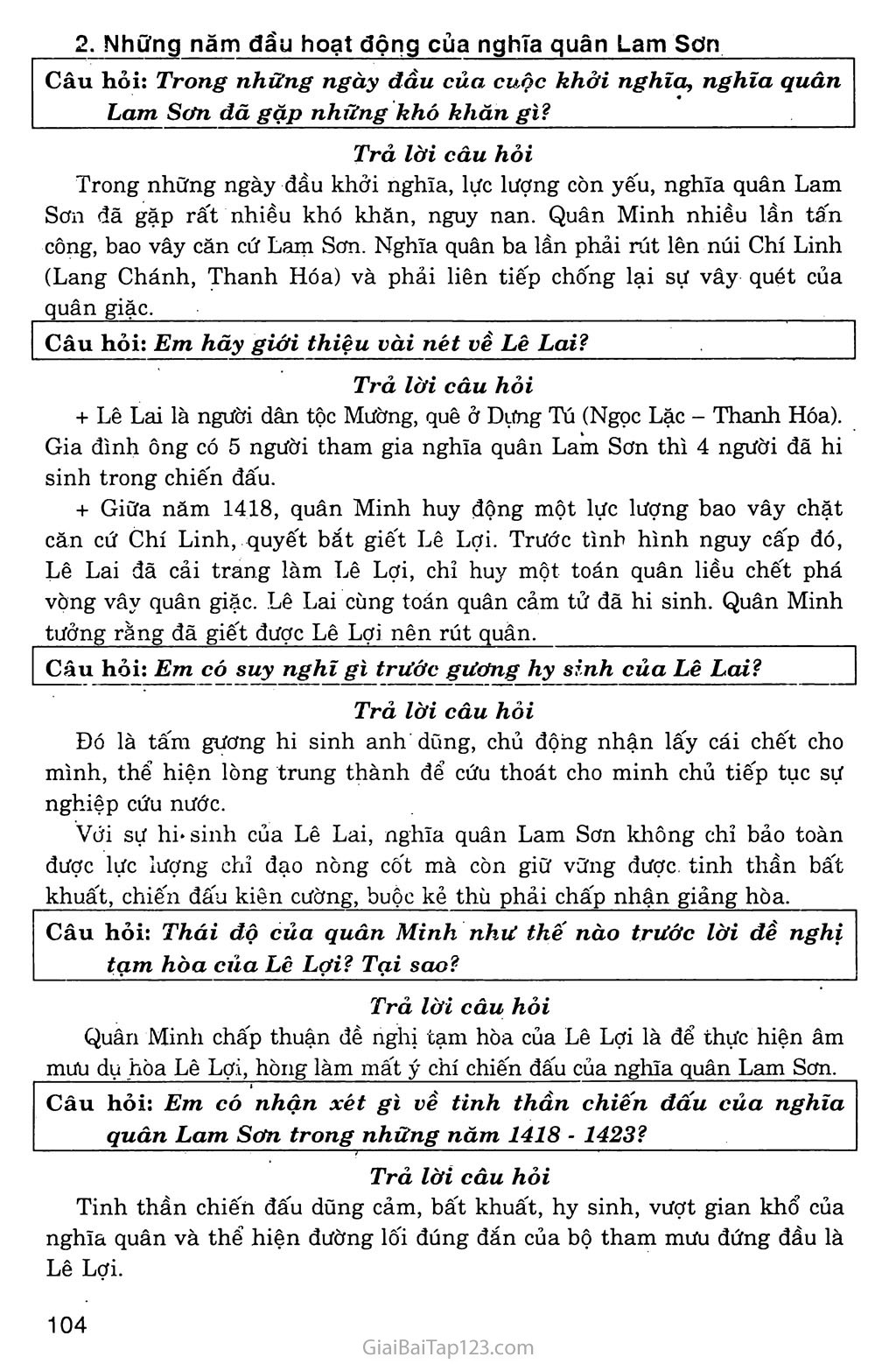 Bài 19: Cuộc khởi nghĩa Lam Sơn (1418 - 1427) trang 3