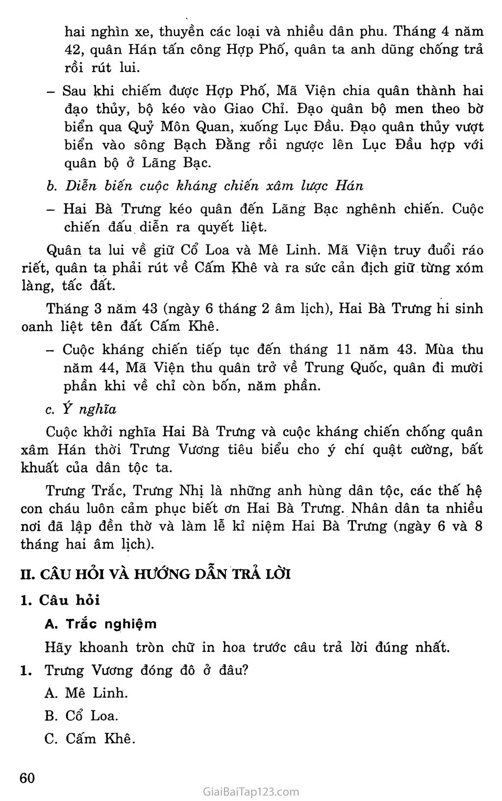 Bài 18: Trưng Vương và cuộc kháng chiến chống quân xâm lược Hán trang 2