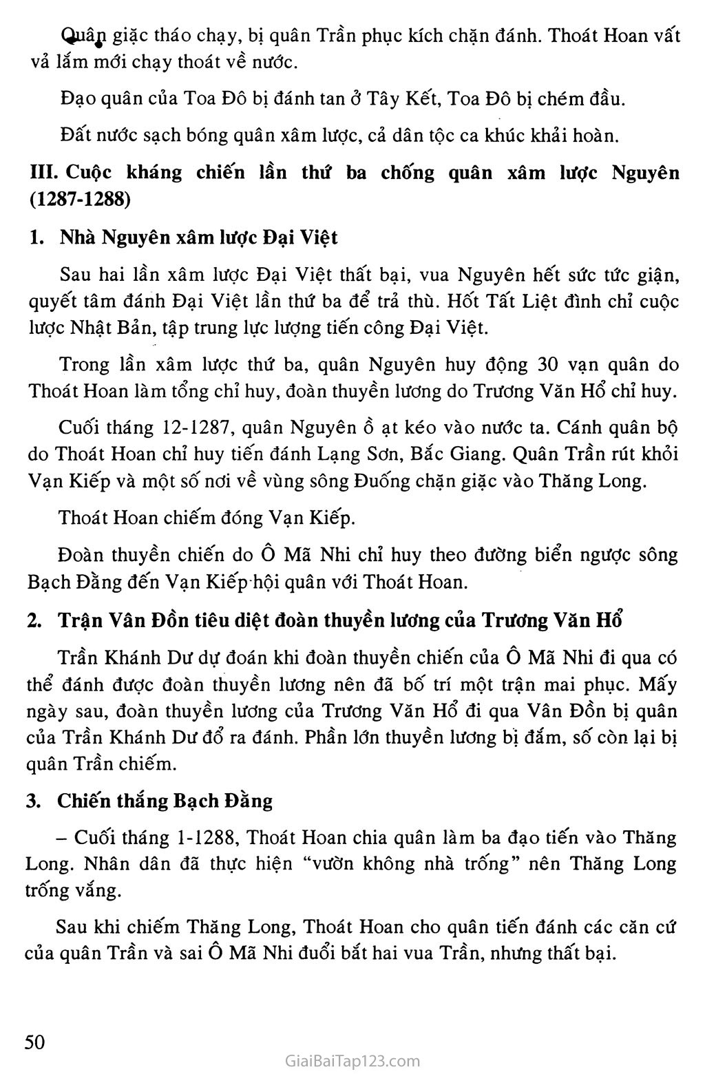 Bài 14: Ba lần kháng chiến chống quân xâm lược Mông - Nguyên (thế kỉ XIII) trang 4