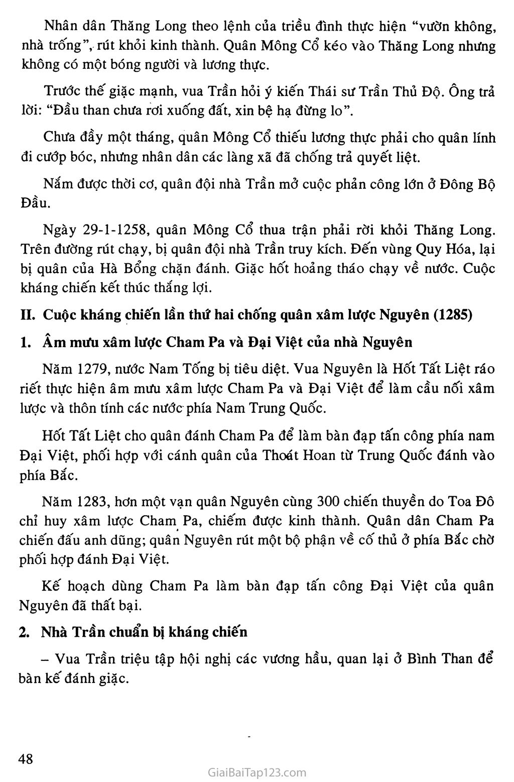 Bài 14: Ba lần kháng chiến chống quân xâm lược Mông - Nguyên (thế kỉ XIII) trang 2