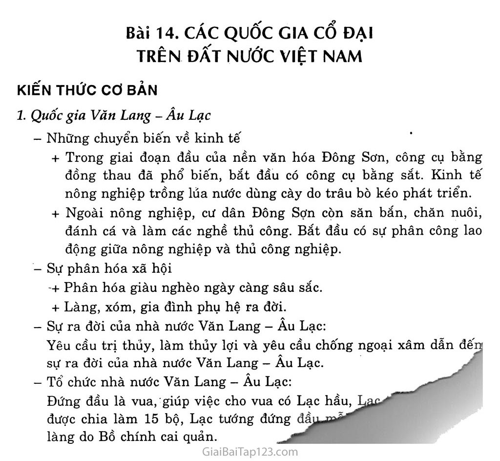 Bài 14: Các quốc gia cổ đại trên đất nước Việt Nam trang 1