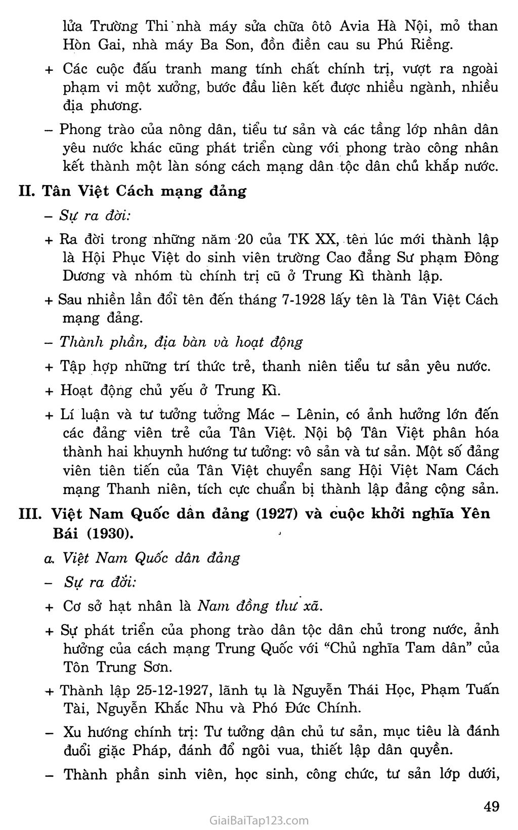 Bài 17: Cách mạng Việt Nam trước khi Đảng Cộng sản ra đời trang 2