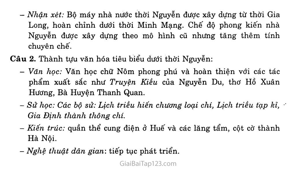 Bài 25: Tình hình chính trị, kinh tế, văn hóa dưới triều Nguyễn (Nửa đầu thế kỉ XIX) trang 4