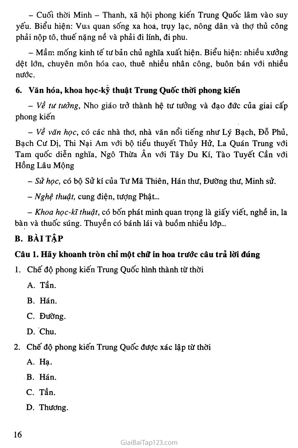 Bài 4: Trung Quốc thời phong kiến trang 3