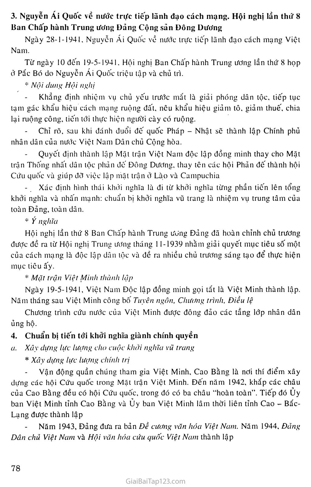 Bài 16: Phong trào giải phóng dân tộc và Tổng khởi nghĩa tháng Tám (1939 - 1945). Nước Việt Nam Dân chủ Cộng hòa ra đời trang 4