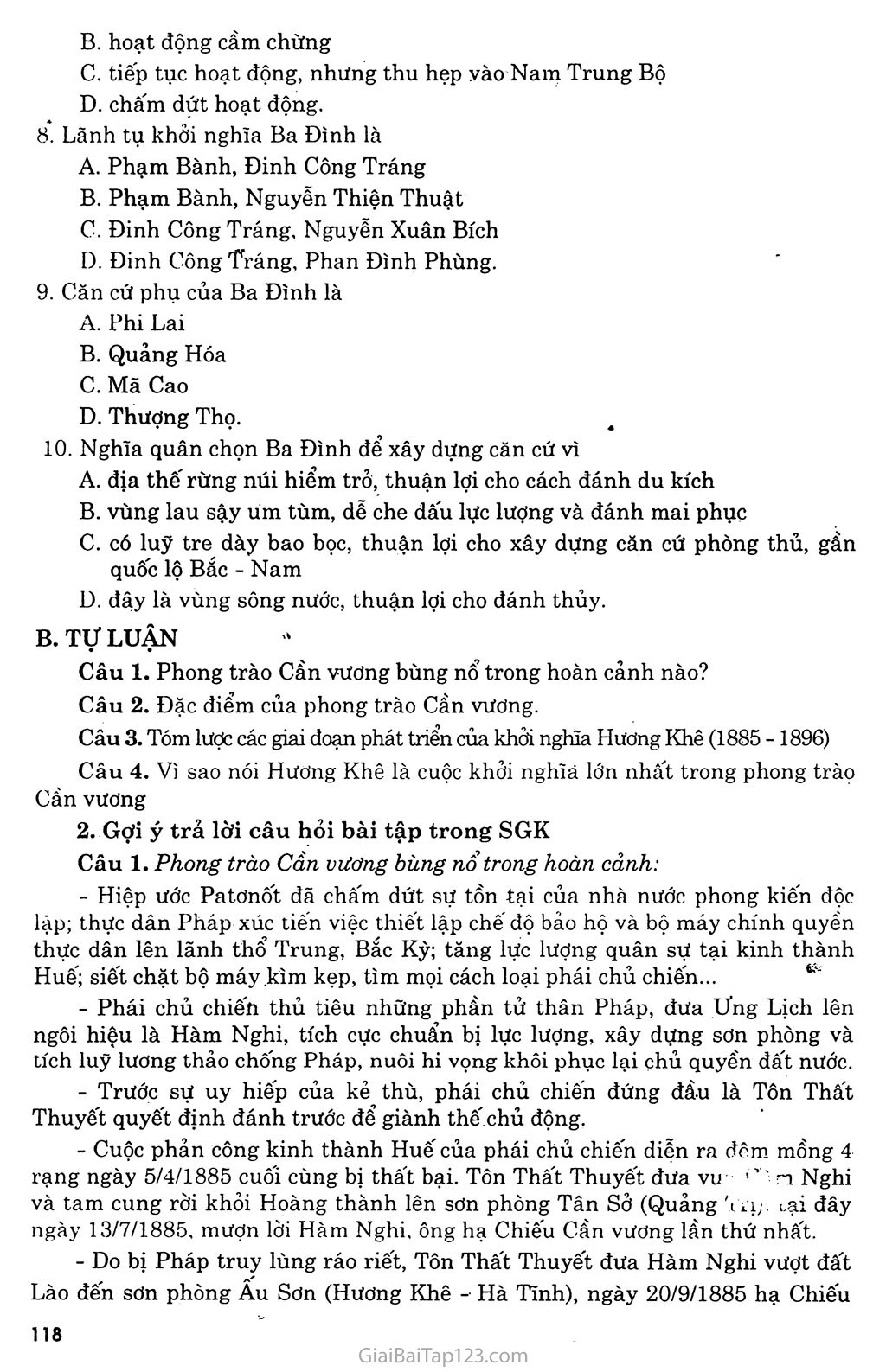 Bài 21: Phong trào yêu nước, chống thực dân Pháp của nhân dân Việt Nam trong những năm cuối thế XIX trang 6