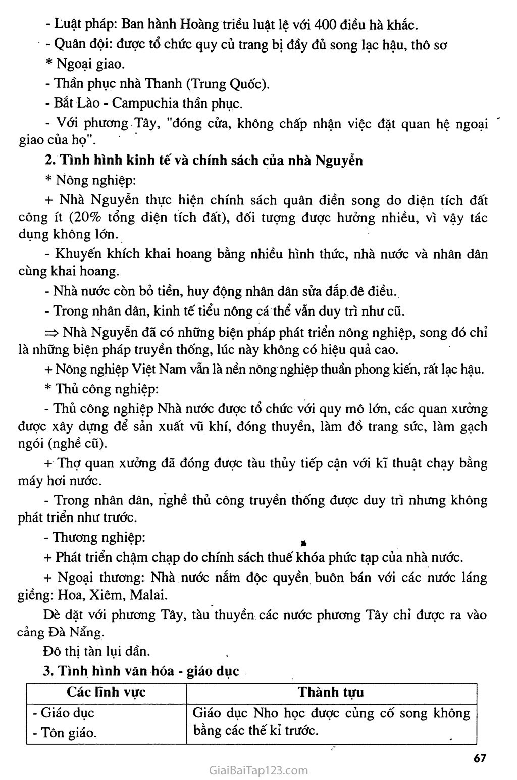 Bài 25: Tình hình chính trị, kinh tế, văn hóa dưới triều Nguyễn (Nửa đầu thế kỉ XIX) trang 2