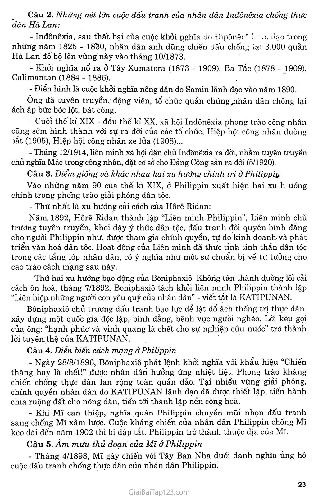 Bài 4: Các nước Đông Nam Á (Cuối thế kỷ XIX - đầu thế kỷ XX) trang 7
