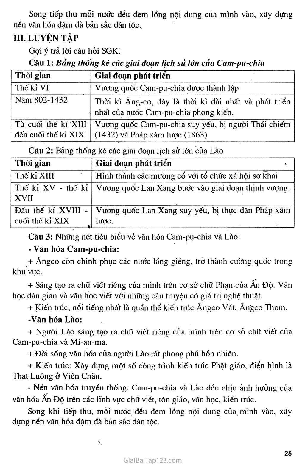 Bài 9: Vương quốc Cam - pu - chia và Vương quốc Lào trang 3
