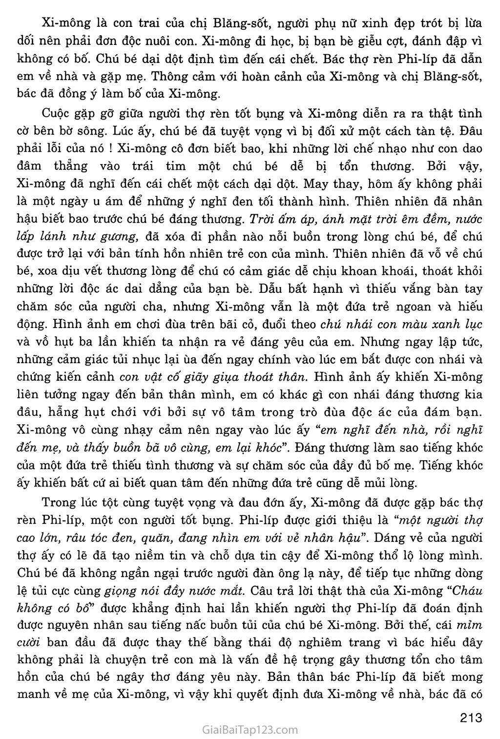 Bố của Xi - mông (trích) trang 5