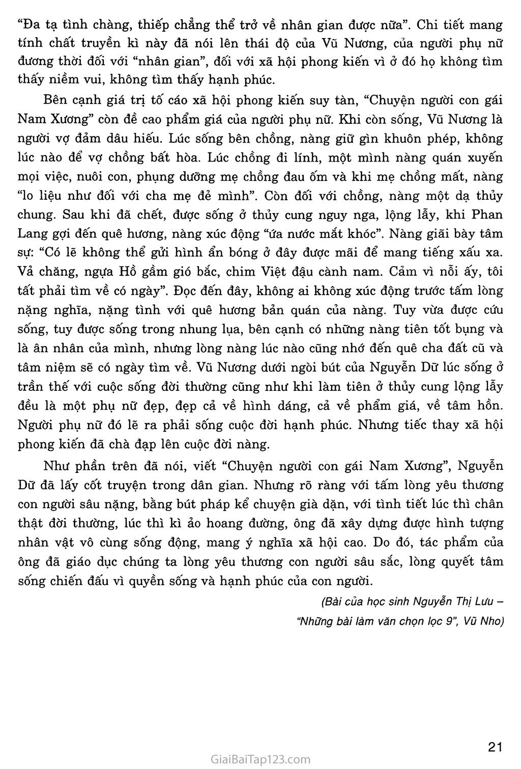 Chuyện người con gái Nam Xương (trích Truyền kì mạn lục) trang 9