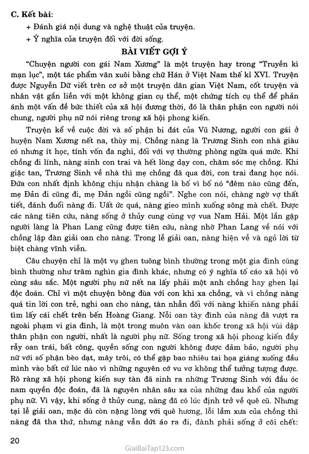 Chuyện người con gái Nam Xương (trích Truyền kì mạn lục) trang 8