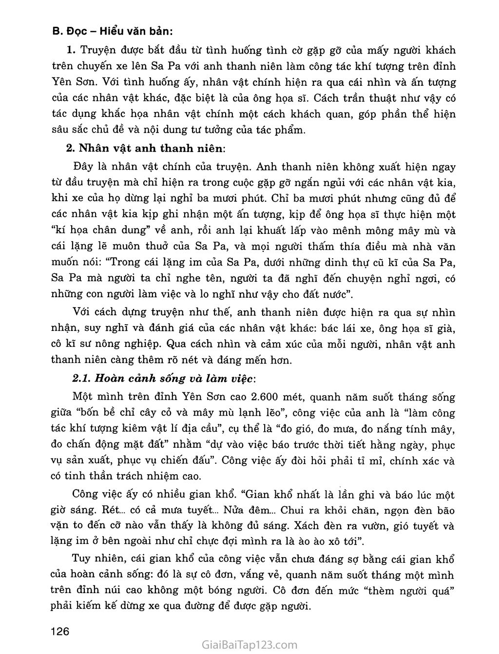 Lặng lẽ Sa Pa (trích) trang 2