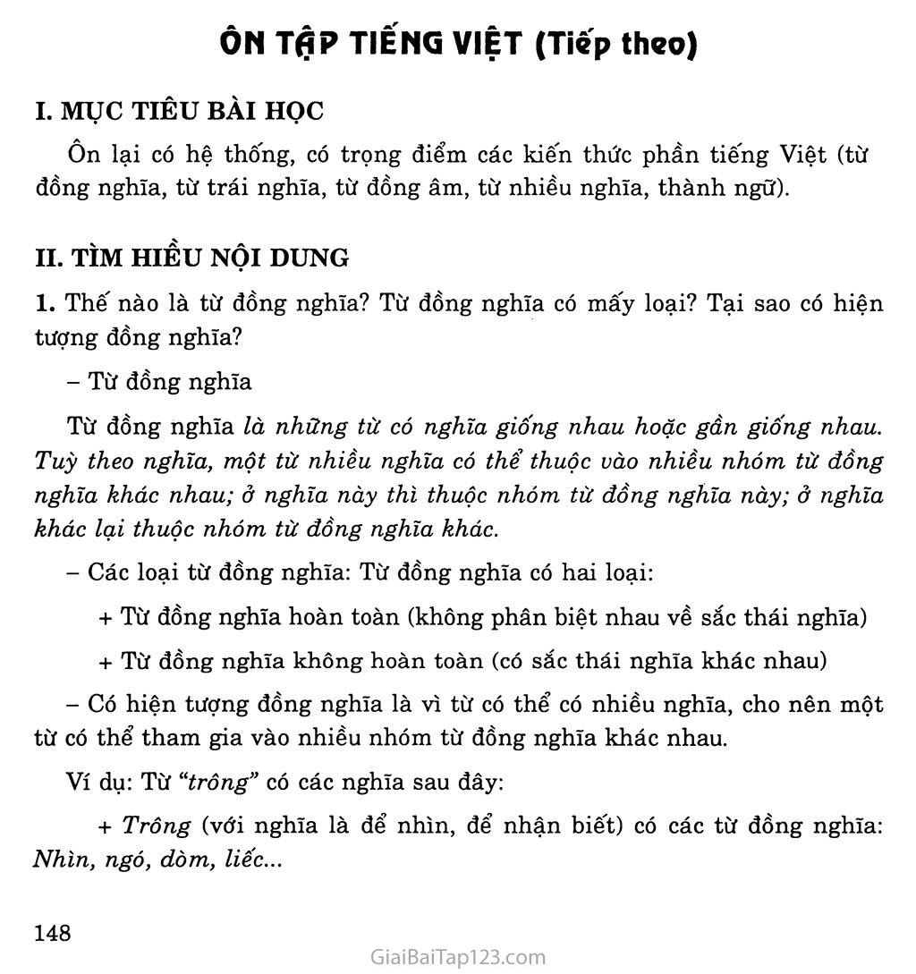 Ôn tập phần Tiếng Việt (tiếp theo) trang 1