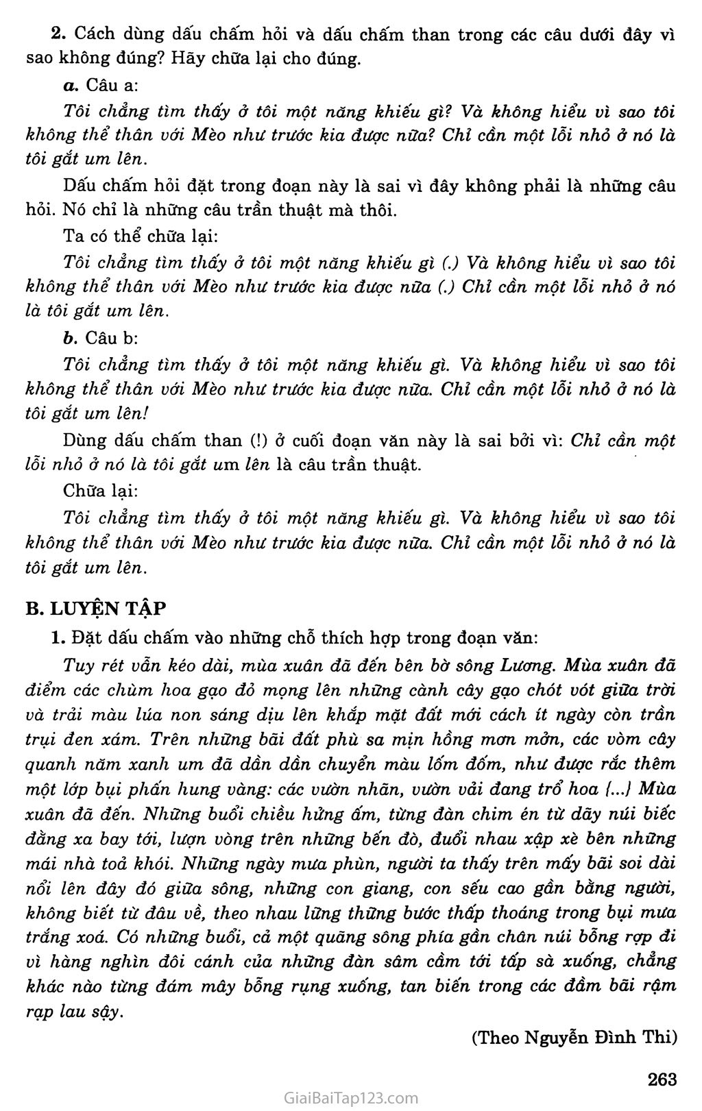 Ôn tập về dấu câu (Dấu chấm, dấu chấm hỏi, dấu chấm than) trang 4