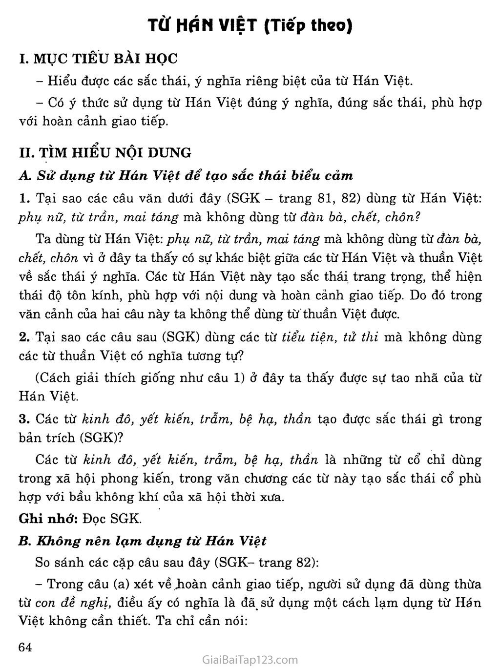 Từ Hán Việt (tiếp theo) trang 1