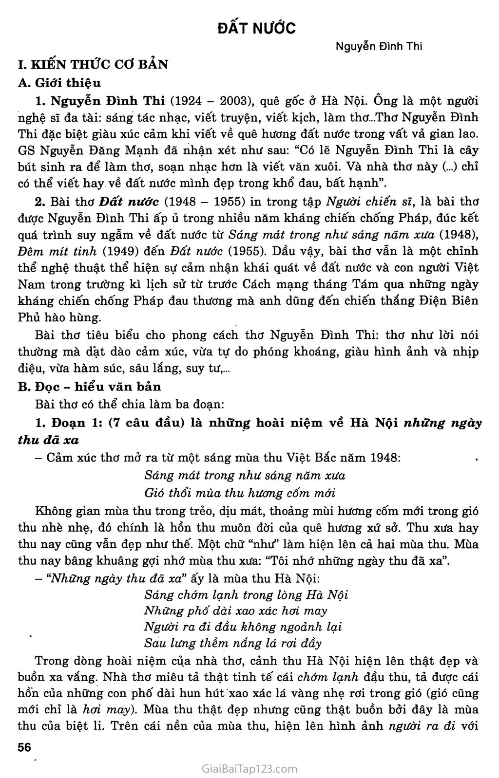 Đất nước (Nguyễn Đình Thi, 1948 - 1955) trang 1