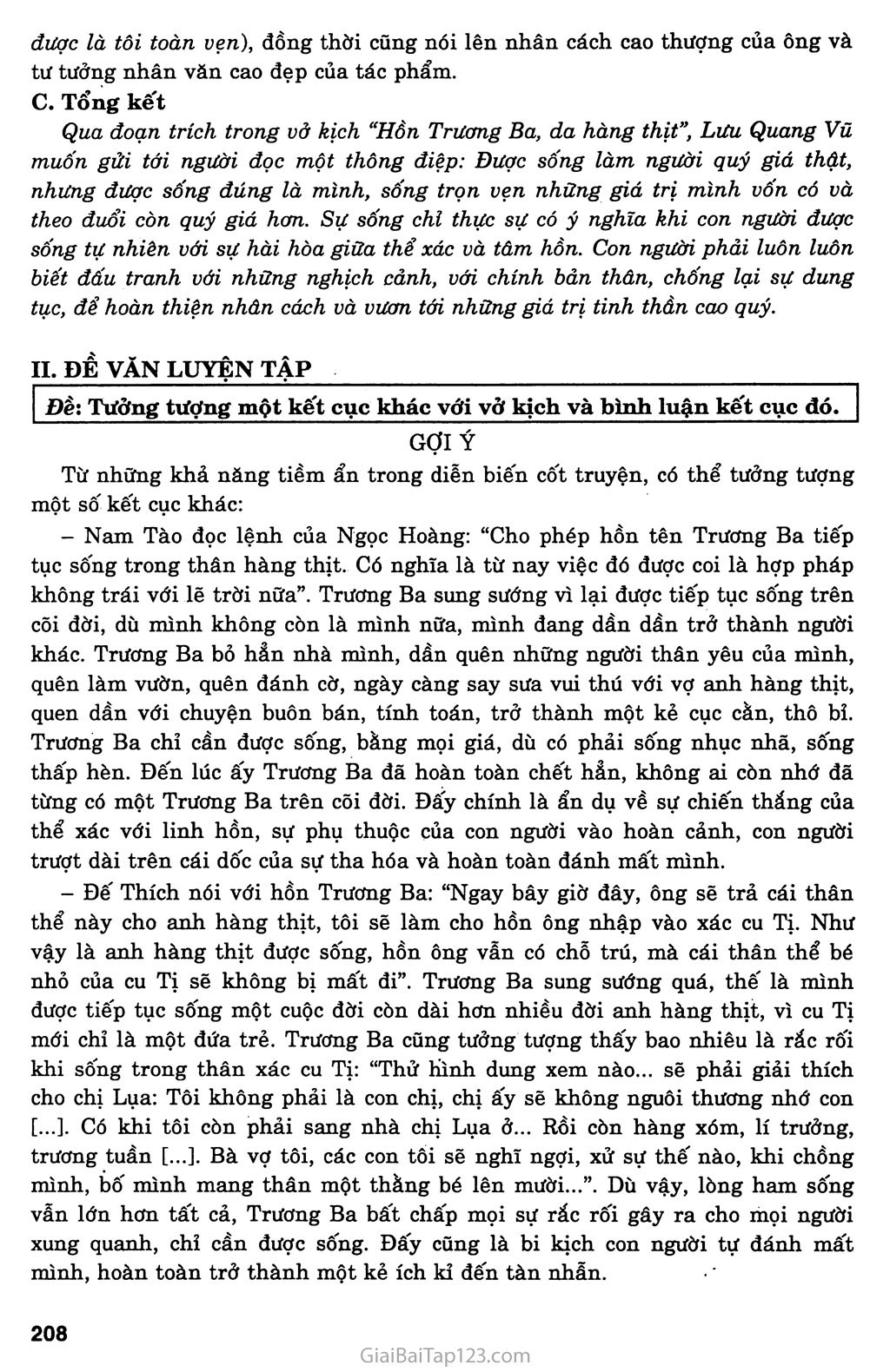 Hồn Trương Ba, da hàng thịt (Lưu Quang Vũ, 1981 - 1984) trang 3
