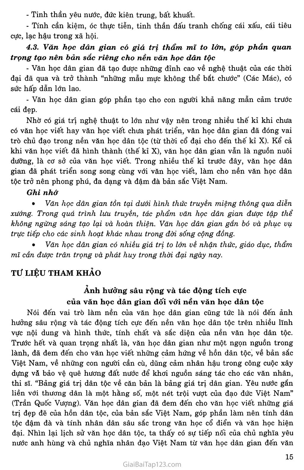 Khái quát văn học dân gian Việt Nam trang 4