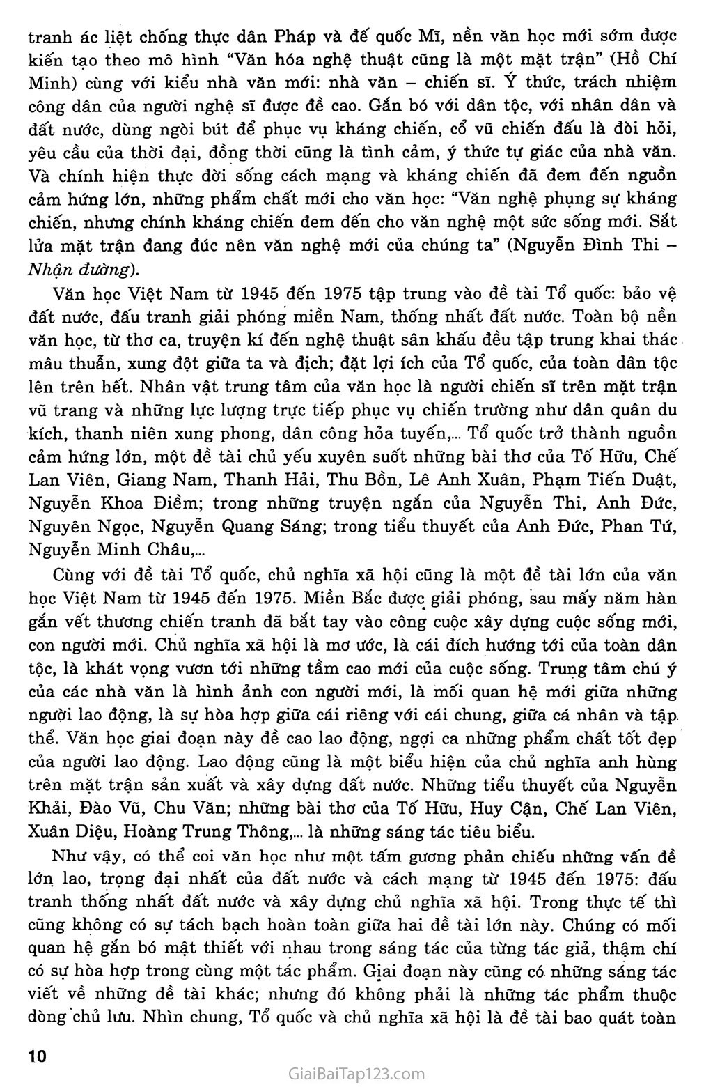 Khái quát văn học Việt Nam từ cách mnạng tháng tám năm 1945 đến hết thế kỉ XX trang 6