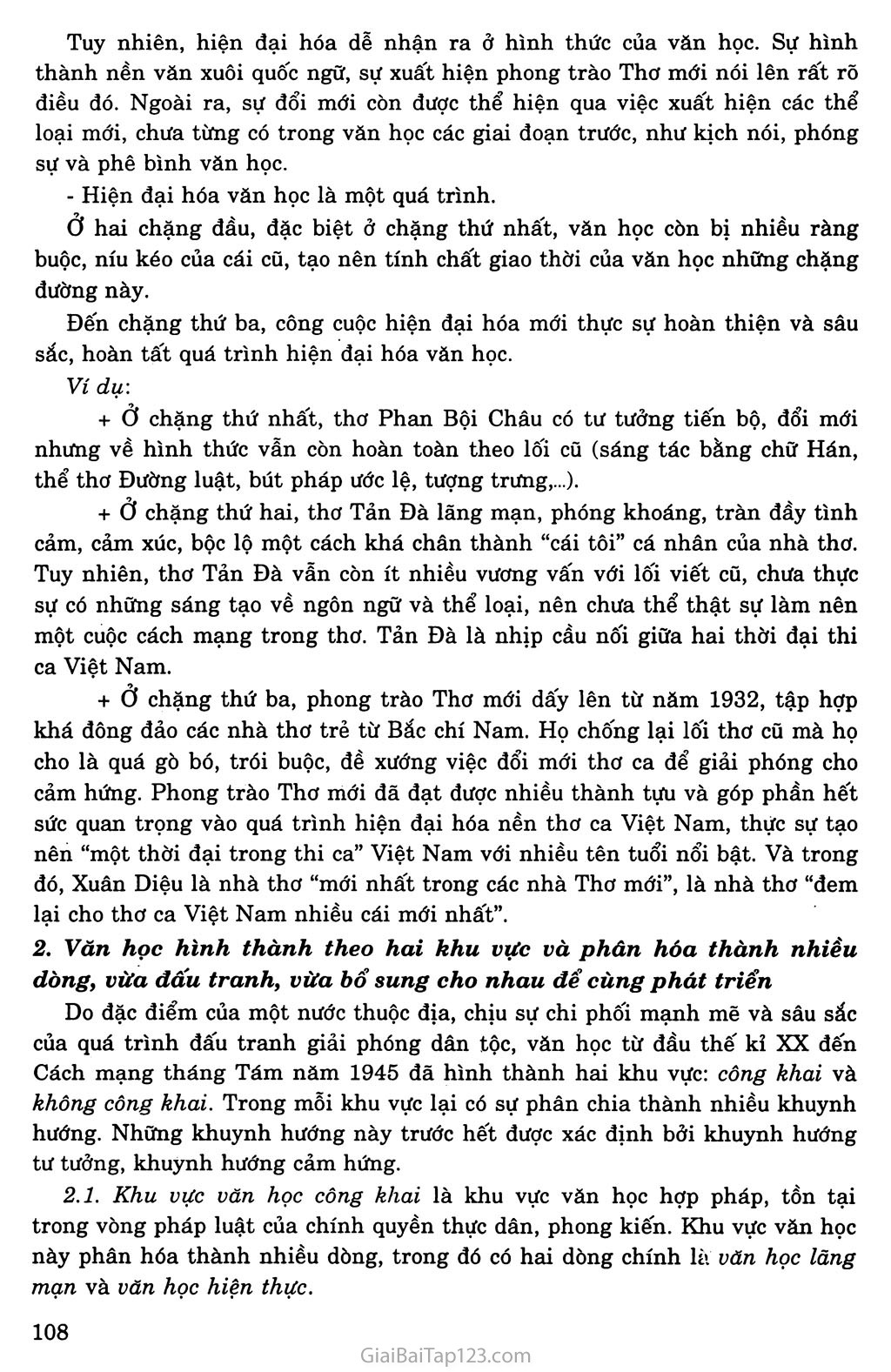 Khái quát văn học Việt Nam từ đầu thế kỉ XX đến cách mạng tháng Tám năm 1945 trang 4